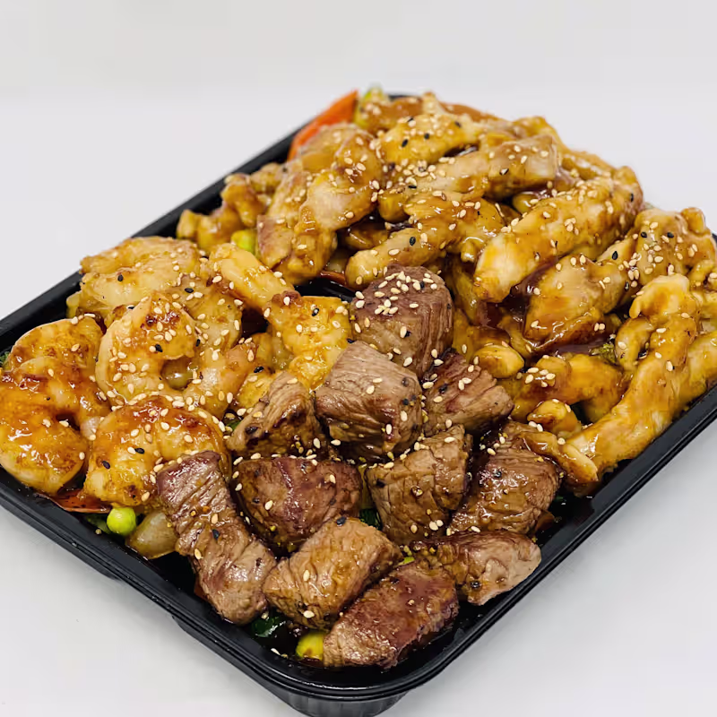 Hibachi Chicken, Steak & Shrimp — Ginza Cafe Easley