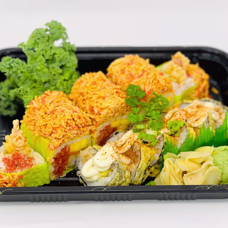Angry Dragon Roll — Ginza Cafe Easley