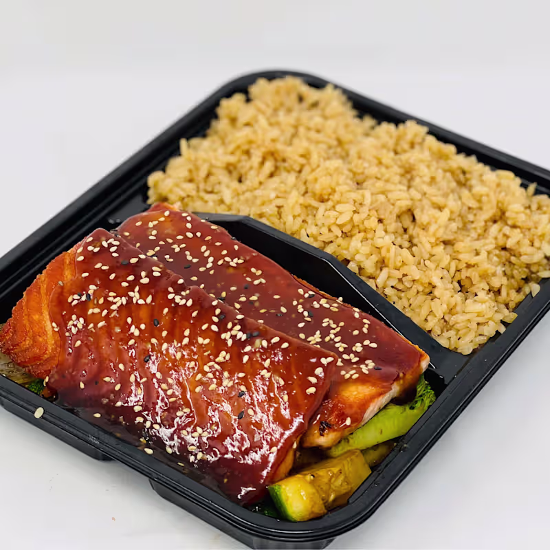 Hibachi Grilled Salmon — Ginza Cafe Easley